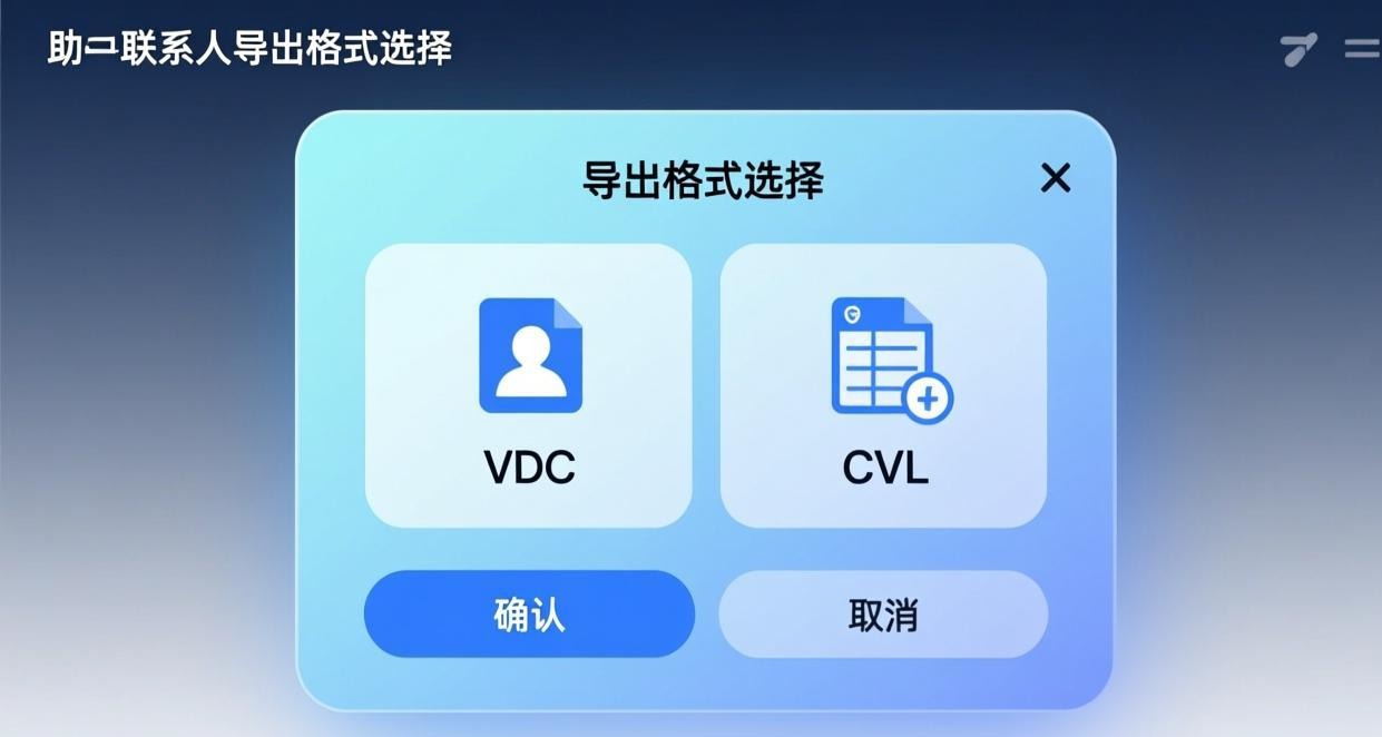 爱思助手通讯录导出格式选择