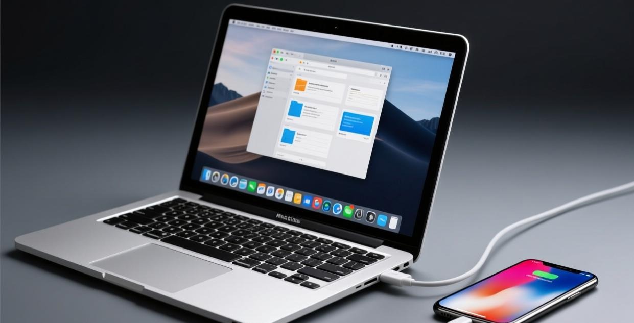 MacBook连接iPhone准备刷机