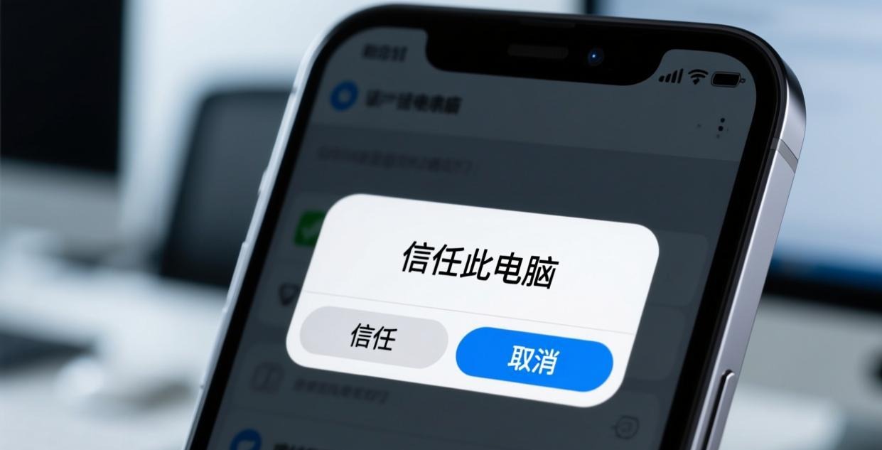 iPhone信任此电脑对话框