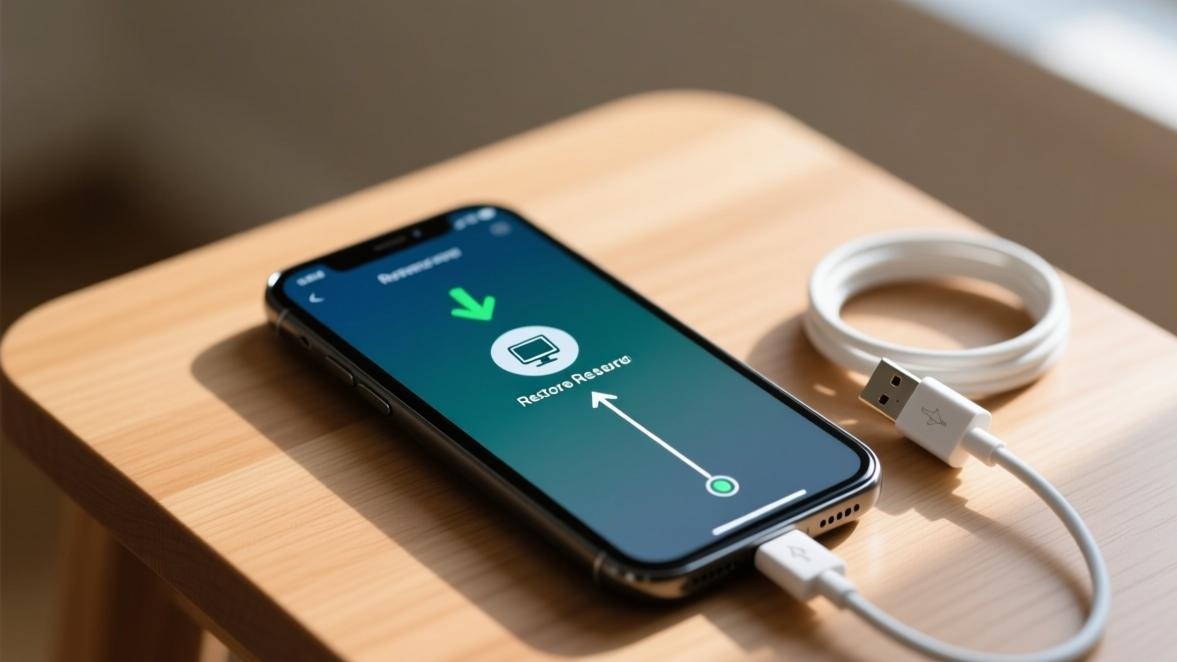 iPhone恢复模式界面